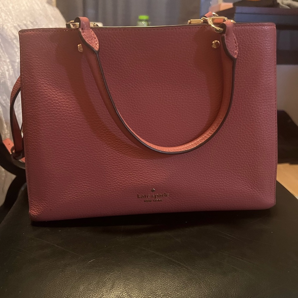 Rose color kate spade purse